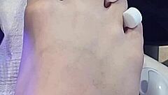 want to watch this shemale getting her feet done in a hot fetish session?