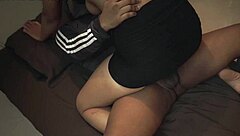 uh i think this asian babe just craves that black cock in her hairy pussy for crazy passionate interracial riding