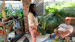 bellarose34 shares her latest update with athletic brunette wife in heels fucking small cock husband at home