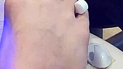 want to watch this shemale getting her feet done in a hot fetish session?