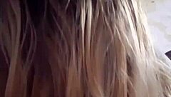 this blonde slut lover deepthroats a big cock and takes it doggystyle, loving every sloppy moment until she cums hard