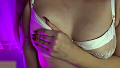 Stepmom gives stepson a close-up blowjob with deepthroat action. 😏