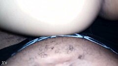 He grabs this ebony beauty and pounds her hard with his massive black monster cock.