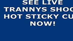 She starts with her big cock in hand, stroking that monster until a hot cumshot explodes on webcam.