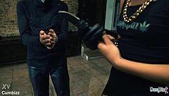 Breaking the quiet with big ass anal play using dildo toys for femdom gaping action 😈