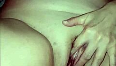 She had these huge natural tits just fingering herself as a horny wife masturbating to cum again and again