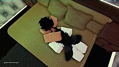 Feeling so much desire as cute little 18+ moth girl gets roughly throat fucked in Roblox