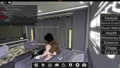 White Slut Got Fucked Hard by Massive BBC in Wild Roblox Session