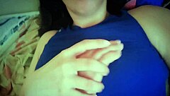 stepdaughter with shaved tight pussy begs old stepfather for rough cowgirl riding until he cums on her face in homemade video