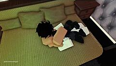 Feeling so much desire as cute little 18+ moth girl gets roughly throat fucked in Roblox