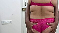 What if a bikini-clad ebony babe with big natural tits gives her husband an intriguing handjob