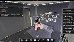 White Slut Got Fucked Hard by Massive BBC in Wild Roblox Session