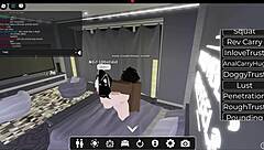 White Slut Got Fucked Hard by Massive BBC in Wild Roblox Session
