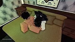 Feeling so much desire as cute little 18+ moth girl gets roughly throat fucked in Roblox