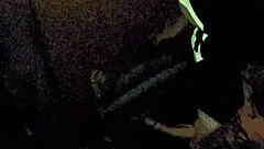 Beautiful blonde wife gives cute blowjob with big tits exposed