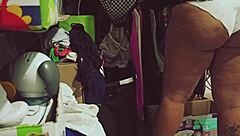 Curvy Mexican BBW Handles House Cleaning Duties While Her Chubby Figure Draws Attention