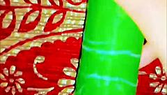 She explores with a cucumber in homemade setup as cute exotic slave