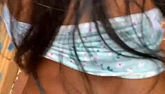 hey, you wanna watch this brazilian latina get it on behind the wall in the favela?