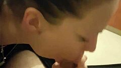 Hey, check out this babe giving a super blowjob with her tattooed body sucking deep