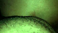 Pretty Ebony Amateur Couple Fucking Doggystyle with Big Cock Until Cum Fills Her Pussy