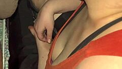 hey, just messing around with this huge black cock toy, sucking it sloppy like a redhead pro