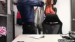 Officer Wrex Pounds Teen Suspect Scarlett in Cowgirl and Doggystyle Before Facial Cumshot