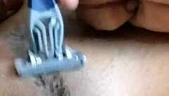 hairy pussy masturbates i penetrate her and cum inside then i shave her completely search us also juanlatino4