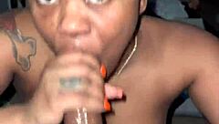 Nasty Freaky Slut Eating Nut & Cream!