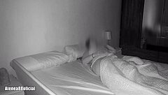 In the haunted bedroom, a ghost ATTACKS the girl during paranormal activity.
