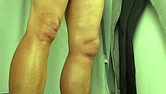 feeling the rush as i stroke my big cock outdoors in public flashing handjob