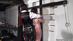 Watch This BBW Get Whipped Hard in Dungeon Spanking as Fat Slave Submits!