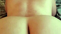 Amateur whore flaunts her massive fat white ass