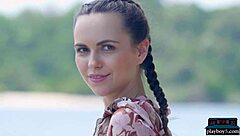 Hey, you two Ukrainian MILF babes Jana Bubu and Elina Love, wanna strip and tease in softcore solo? Why not show those small tits?