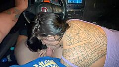 I got fined for driving while someone sucked my huge cock, as the story goes.