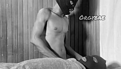 Malibu massage turns into a shaved pussy rubdown with my wife's thong panties sliding off during homemade fun