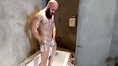 What if your stepson is jerking off in the bathroom, only to end up pounding your big pussy hard?