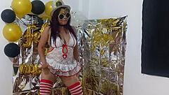 Did you see my favorite stepdaughter's hot party? That whore wore lingerie to seduce everyone there.