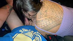 I got fined for driving while someone sucked my huge cock, as the story goes.