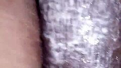 i'm bigblackie and i shave then masturbate with my big black monster cock in private