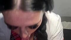 Horny British teen gets off with toys in solo webcam play