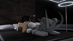 Oh man, I was just breeding this wild roblox demon slut with my big cock in that condo, riding hard!