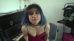 Hey, you submissive girl, want a free piano lesson if you bend over and take it doggystyle?