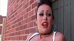 Pretty Brunette Latina Samira Sucks Stiff Pole in Blowjob Before Cowgirl Riding and Doggystyle Fucking with Facial Cumshot in POV