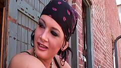 Pretty Brunette Latina Samira Sucks Stiff Pole in Blowjob Before Cowgirl Riding and Doggystyle Fucking with Facial Cumshot in POV