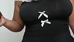 Saliva Show And Sensual Blowjob To Black Dildo