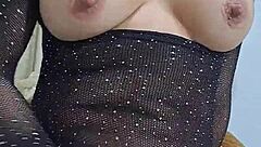 Sexy Colombian Latina indulges in solo masturbation with dildo and vibrator for incredible squirting orgasm.