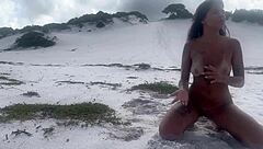 Amateur big ass Brazilian bent over for big cock doggystyle assfucking and pussy sex