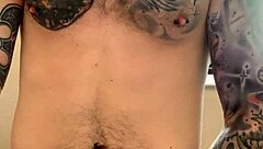 Intense public bathroom jerk session unleashes raw amateur orgasm outdoors.