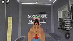 Roblox sex explodes with blonde whore taking big ass black action!