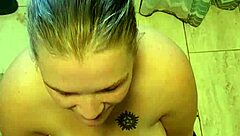 Funny first time attempt at golden shower.